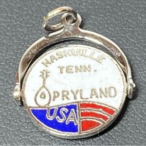 Vintage Nashville Opryland USA Sterling Silver Charm
